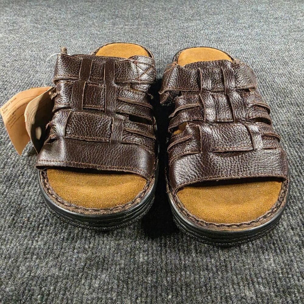 Redhead Men's Brown Slides